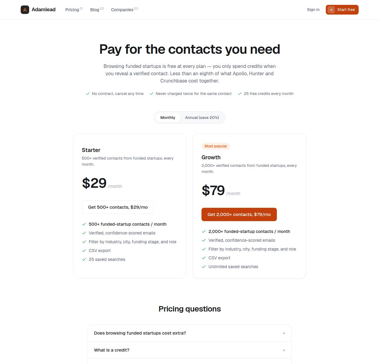 Pricing